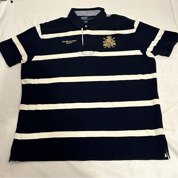 Polo Ralph Lauren Other - Polo by Ralph Lauren New York Rugby Saddle Makers Crest Men's Blue & White